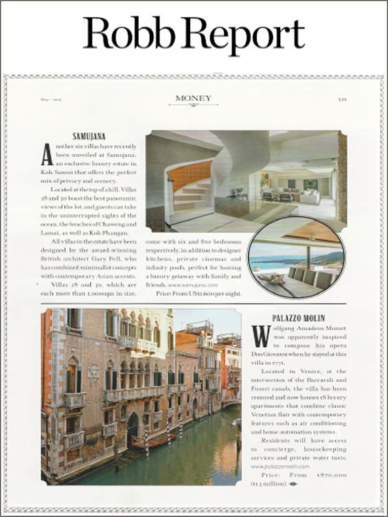 Samujana Villas · Robb Report