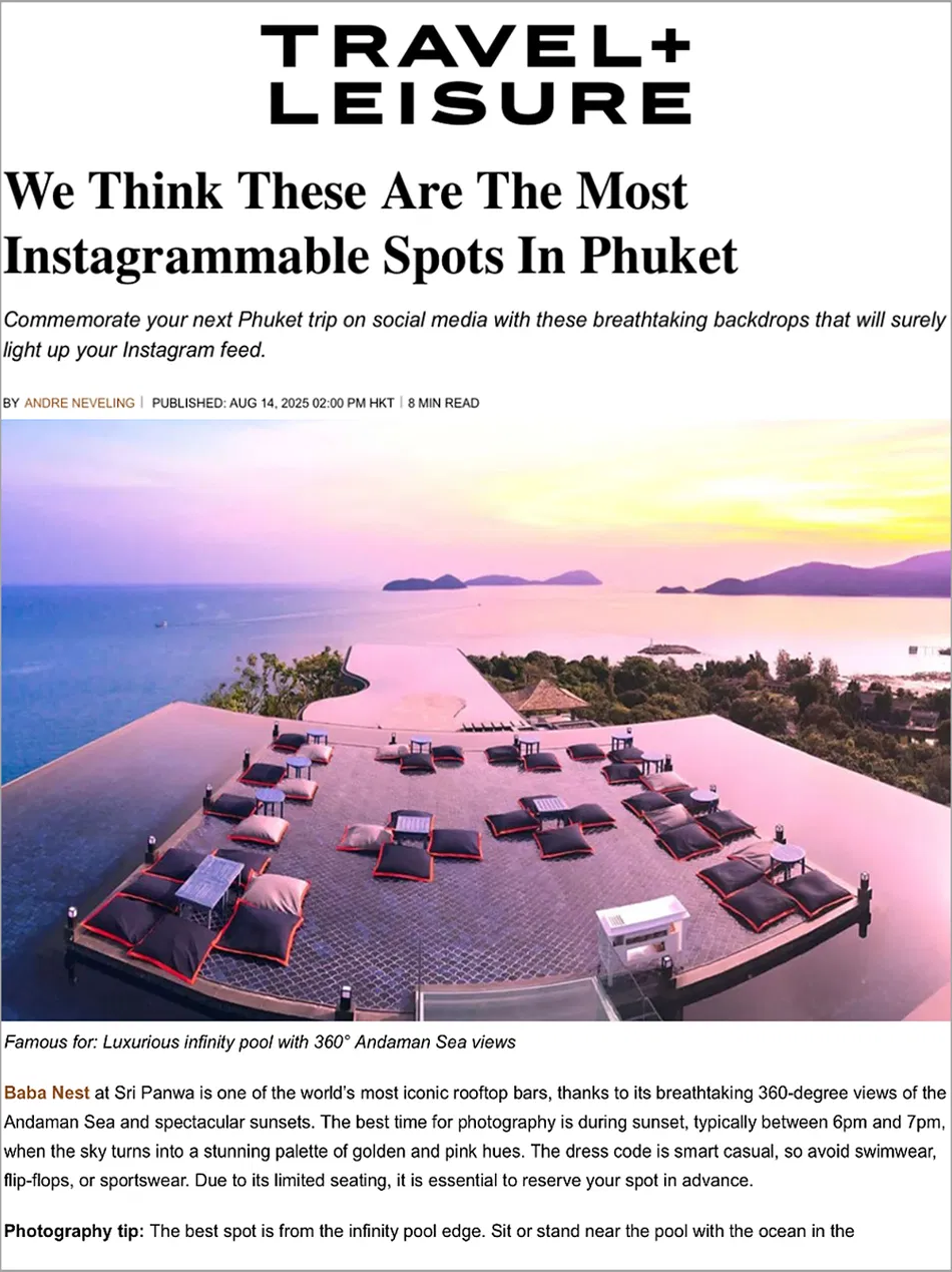 Sri panwa, Phuket · Travel + Leisure