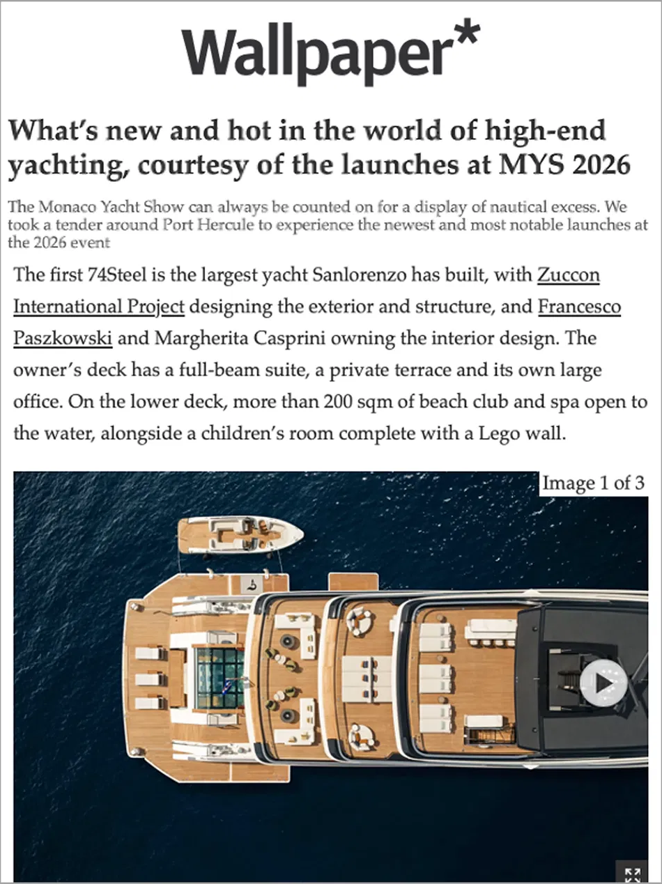 Sanlorenzo Yachts · Wallpaper*